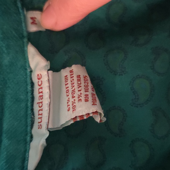 Sundance Catalog Vintage Teal Turquoise Blazer, M - Picture 2 of 6